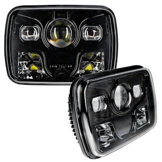 Oracle Lighting 6919-001 7"x6" 40W Replacement LED Headlight - Black (Pair)