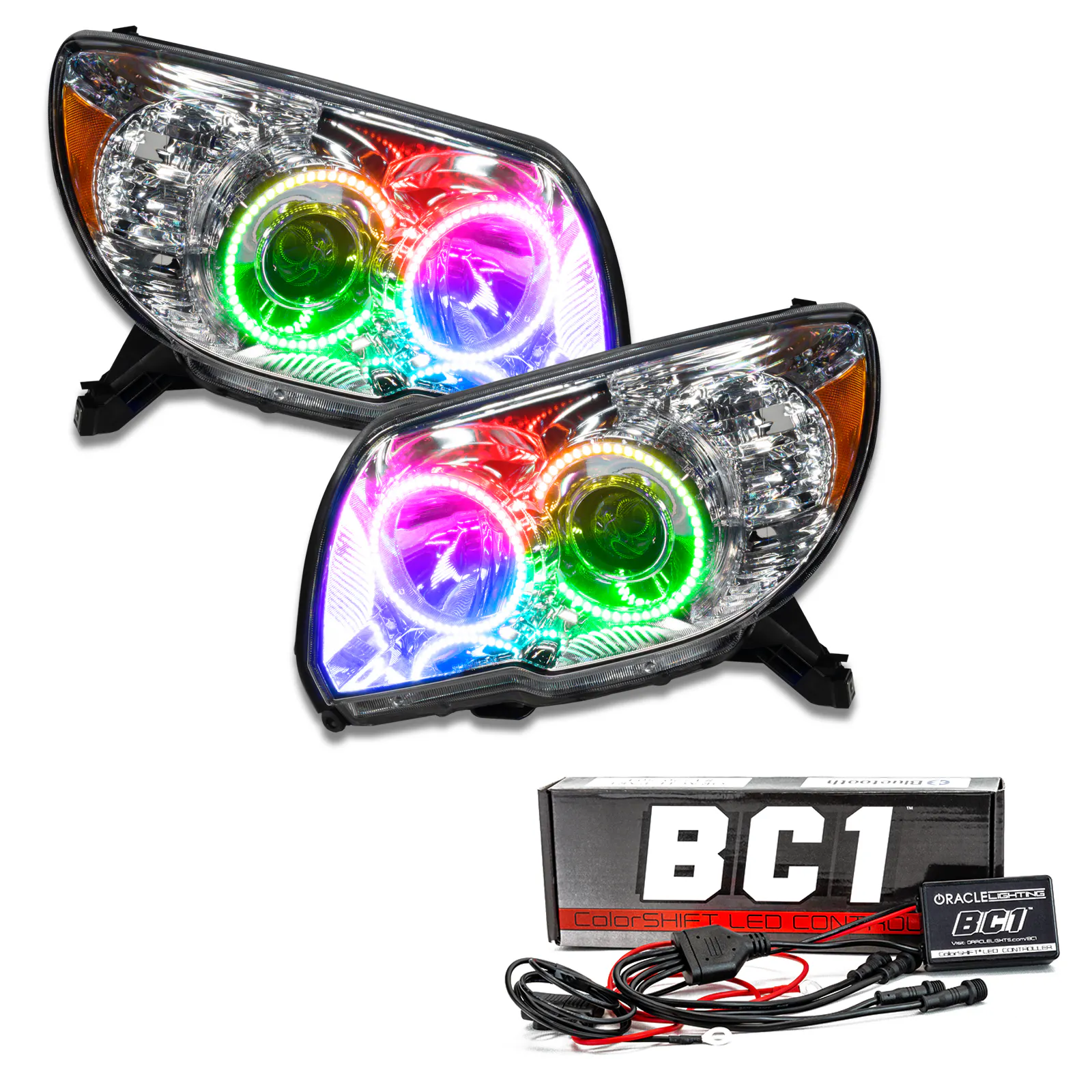 PS-AUTO Clear Fog Light Kit For 2006-2009 Toyota 4Runner – With Bezels, Switch, Wire & Halogen Bulbs