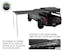 Overland Vehicle Systems 18059909 Nomadic Awning 2.5 - 8.0' With Black Cover