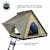 Overland Vehicle Systems 18119935 LD TMON - Clamshell Aluminum Roof Top Tent, 2 Person, Tan Body & Green Rainfly