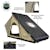 Overland Vehicle Systems 18119935 LD TMON - Clamshell Aluminum Roof Top Tent, 2 Person, Tan Body & Green Rainfly