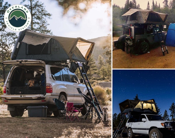 Overland Vehicle Systems 18189901 Bushveld II Hard Shell Roof Top Tent - 2 Person