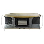 Overland Vehicle Systems 18199901 HD Bundu 2 - Hard Shell Pop Up Roof Top Tent, 2 Person, Grey Body- Black Rainfly