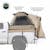 Overland Vehicle Systems 18252541 LD TACT - Bed Tent Full Size 5.5', Tan Body & Green Rainfly