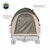 Overland Vehicle Systems 18252542 LD TACT - Bed Tent Full Size 6.5', Tan Body & Green Rainfly