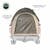 Overland Vehicle Systems 18252542 LD TACT - Bed Tent Full Size 6.5', Tan Body & Green Rainfly