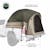 Overland Vehicle Systems 18252542 LD TACT - Bed Tent Full Size 6.5', Tan Body & Green Rainfly