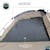 Overland Vehicle Systems 18252542 LD TACT - Bed Tent Full Size 6.5', Tan Body & Green Rainfly