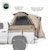 Overland Vehicle Systems 18252542 LD TACT - Bed Tent Full Size 6.5', Tan Body & Green Rainfly