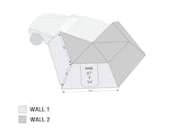 Overland Vehicle Systems 18299909 Nomadic 270 LT Awning Wall 1 Driver Side