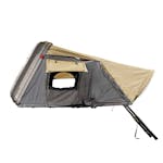 Overland Vehicle Systems 18389902 HD Bundu 2 - Hard Shell Roof Top Tent, 2 Person, Grey Body & Black Rainfly