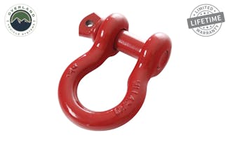 Overland Vehicle Systems 19019904 Recovery Shackle 3/4 4.75 Ton - Red