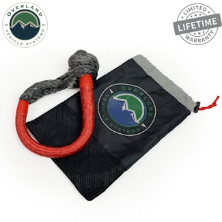 Overland Vehicle Systems 19149903 Soft Shackle 5/8 44,500 lb. With Loop & Abrasive Sleeve - 23 With Storage Bag