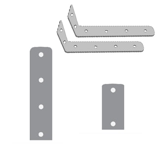 Overland Vehicle Systems 19619917 Nomadic 180 LTE Awning, Brackets, Wall Set