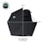 Overland Vehicle Systems 19690001 XD Nomadic 270 - Awning W/Lights & Black Out , Driver Side, Black Body
