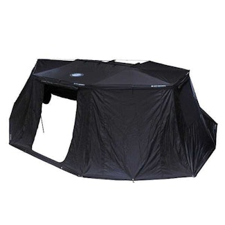 Overland Vehicle Systems 19690003 XD Nomadic 270 - Awning Wall 1 W/Black Out, Driver Side, Black Body