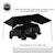 Overland Vehicle Systems 19690009 XD Nomadic 270 - Awning, Lights, Black Out, Wall Kit, Driver Side, Black Body