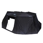 Overland Vehicle Systems 19690010 XD Nomadic 270 - Awning, Lights, Black Out, Wall Kit, Passenger Side, Black Body