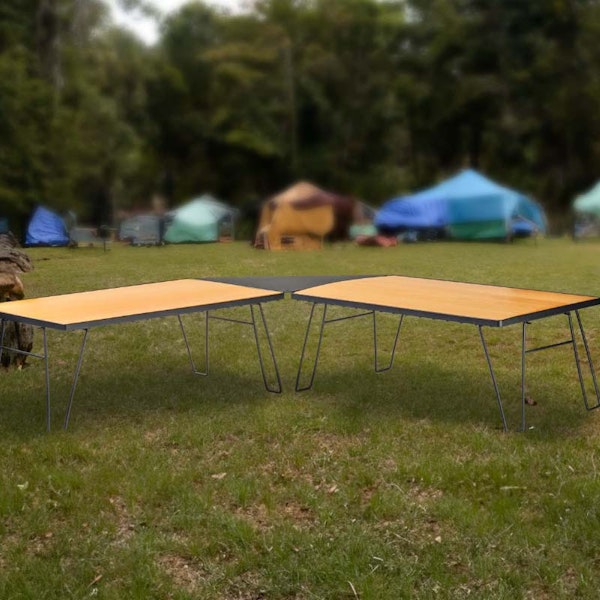 Overland Vehicle Systems 30100030 Kick It Camp Table - Wood Base & Storage Bag