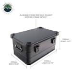 Overland Vehicle Systems 30100201 Aluminum Box Storage 53QT-Black
