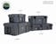 Overland Vehicle Systems 40100021 D.B.S.  - Dark Grey 117 QT Dry Box with Wheels, Drain, and Bottle Opener