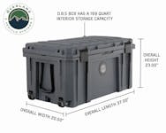 Overland Vehicle Systems 40100031 D.B.S.  - Dark Grey 169 QT Dry Box with Wheels, Drain, and Bottle Opener
