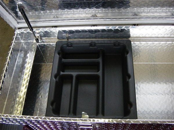 Owens Products 30-078-1 Scout/Garrison Cross Over Tool Box; Plastic Tool Box Tray;