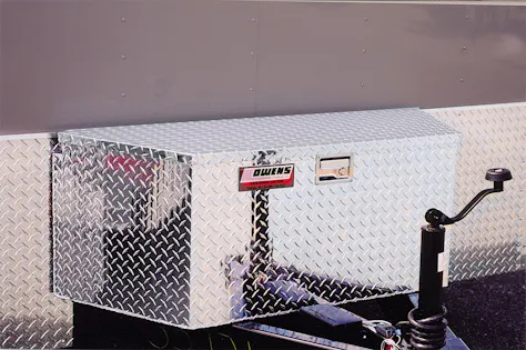 Owens Products 45002 GARRISON; TRAILER TONGUE BOXES-STANDARD 49IN.-SILVER