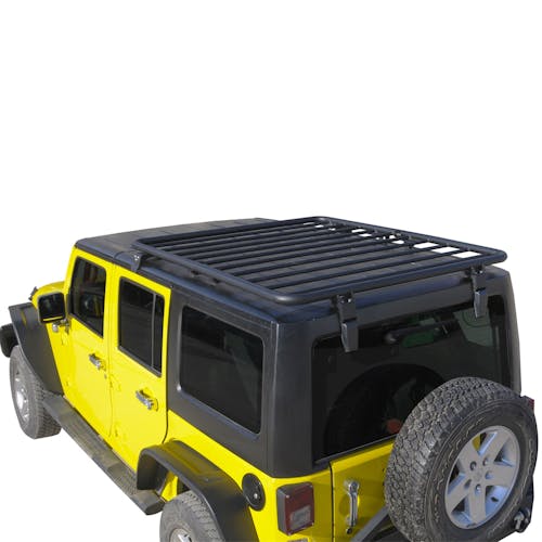 Paramount Automotive 81-10802 Jeep Wrangler JK Flat Roof Rack (2 Door/4  door)