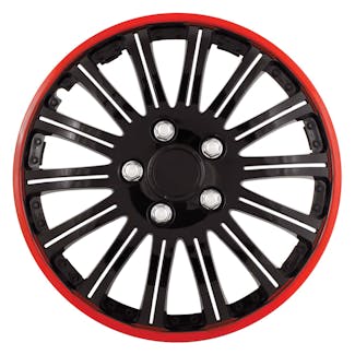Pilot Automotive WH527-16RE-BX Cobra Black Chrome With Red Accent 16 in. WC