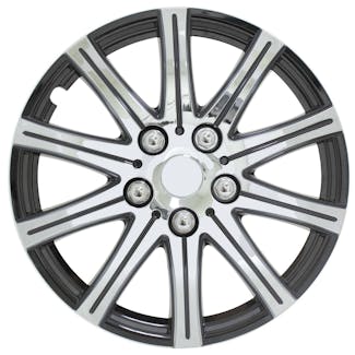 Pilot Automotive WH528-15SE-BX Stick Silver With Black Accent 15' Wheel Cover