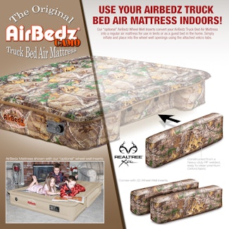 Pittman Outdoors PPI-CMO_AC5 AirBedz CAMO Original Inflatable Wheel Well Side Inserts Fits PPI 401 - PPI 404