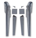 Poison Spyder 13-18-011 Cage Lower A-Pillar Kit