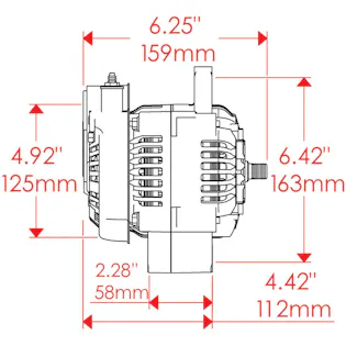 Powermaster 8142 Racing Alternator