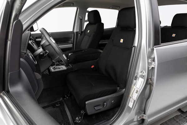 Precison Fit Seat Covers GTB4246ABCOBK Carhartt Super Dux PrecisionFit Custom Front Row Seat Covers - Black