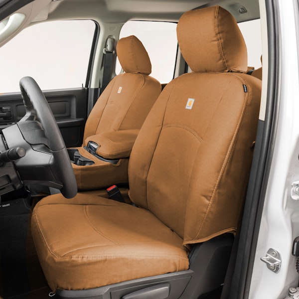 Precison Fit Seat Covers GTC1094CABN Precision Fit Carhartt Custom Front Row Seat Covers - Brown