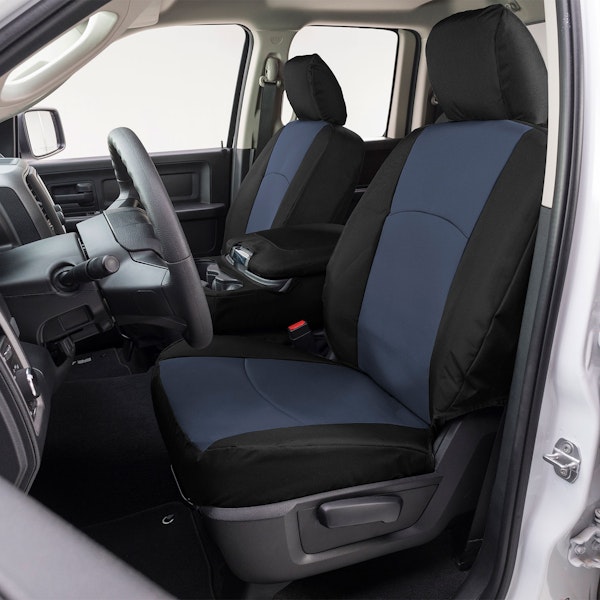 Precison Fit Seat Covers GTA24ABENDB Precision Fit Endura Custom Front Row Seat Covers - Blue/Black