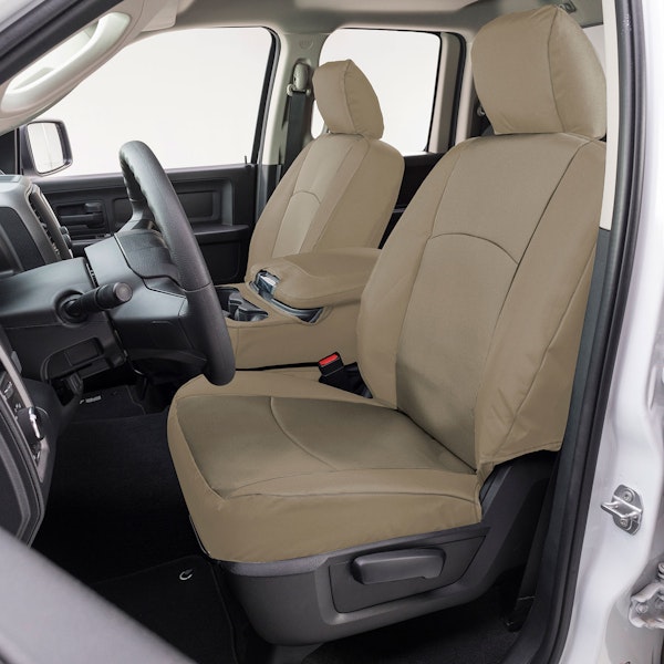 Precison Fit Seat Covers GTB80ENTT Precision Fit Endura Custom Front Row Seat Covers - Tan/Tan