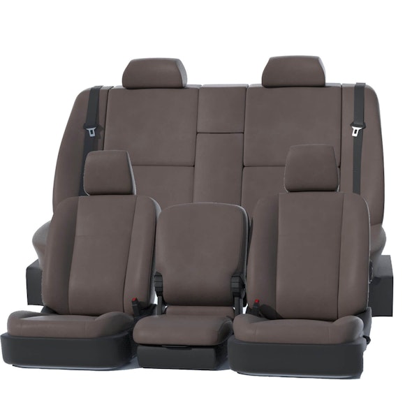 Precison Fit Seat Covers GTB80LTSN Precision Fit Leatherette Custom Front Row Seat Covers - Stone