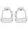 Precison Fit Seat Covers GTT962ABCABN Precision Fit Carhartt Custom Front Row Seat Covers - Brown