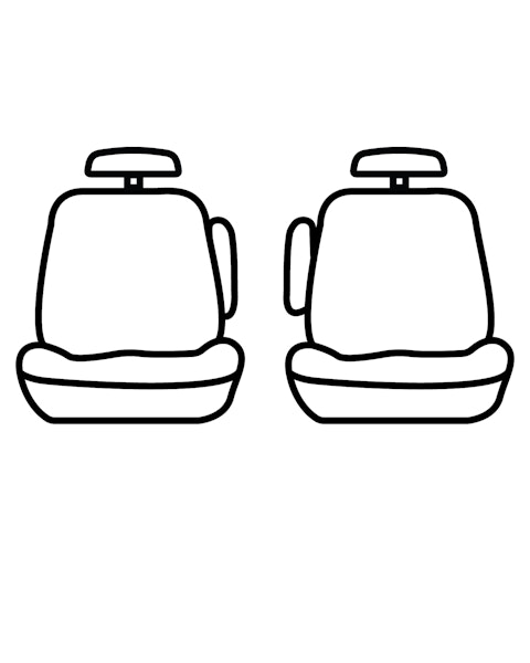 Precison Fit Seat Covers GTC1182ENCB Precision Fit Endura Custom Second Row Seat Covers - Charcoal/Black