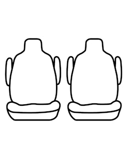 Precison Fit Seat Covers GTC1196LTLG Precision Fit Leatherette Custom Second Row Seat Covers - Lt Grey