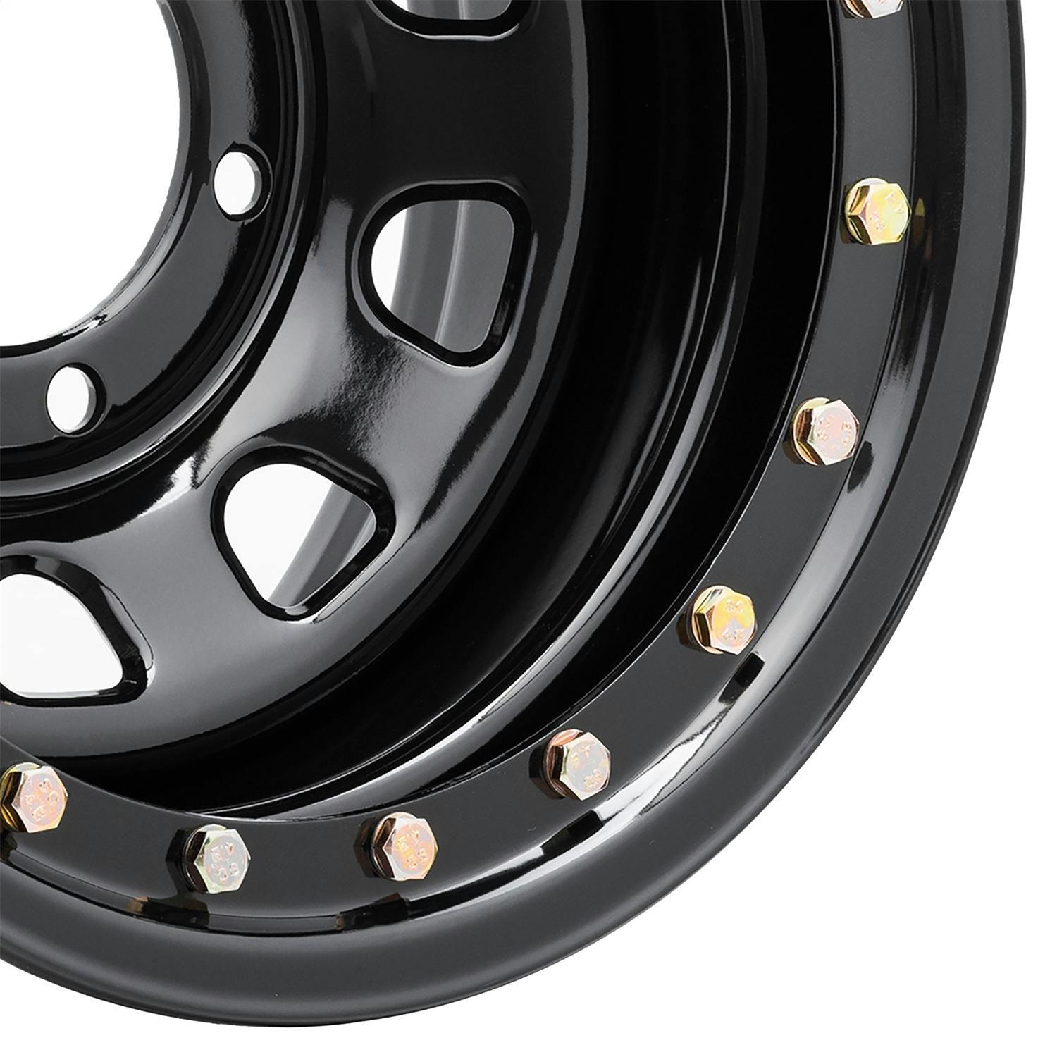 Pro Comp Steel Wheels 252-6183 16x10 6x5.5 4in BS Gloss Black D-Window