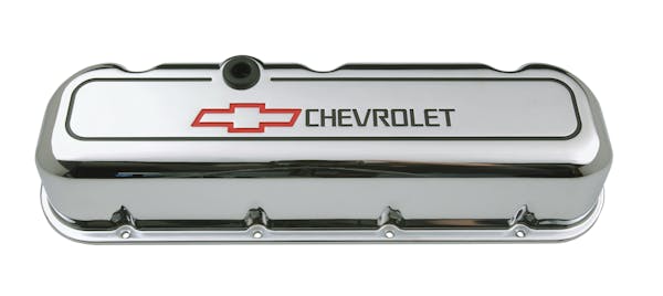 Proform 141 140 Engine Valve Covers Tall Style Die Cast Chrome With Bowtie Logo Bb Chevy 5720