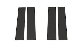 Putco 402671BP Black Platinum Pillar Posts Classic