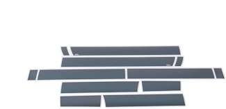 Putco 9751243BP Black Platinum Rocker Panels