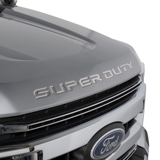 Putco 55562FD Ford Super Duty Hood Lettering (Stainless Steel)