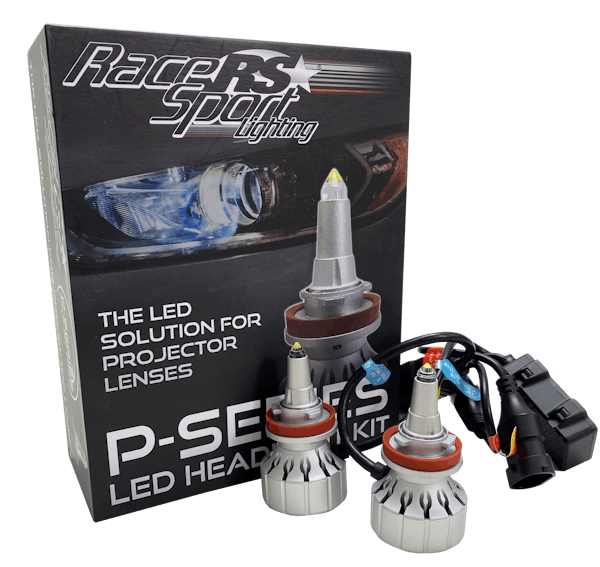 Race Sport Lighting 1007524 9005 P-Series Projector Perfect Beam 60-Watt LED Headlight Upgrades