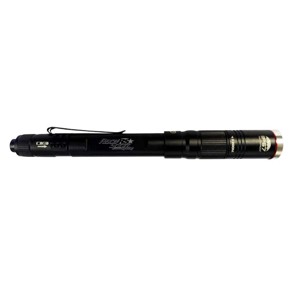 Race Sport Lighting 1007532 3-Mode Rechargeable LED 350 Lumen Pencil Flashlight with 4x Zoom Projector Lens