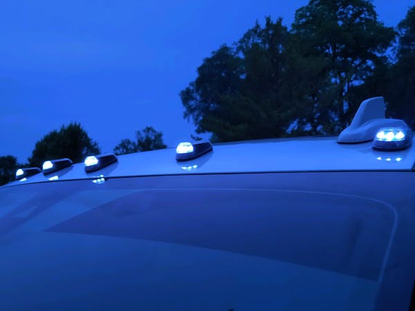 Race Sport Lighting 1007602 LoPro Wireless Solar-Powered Truck CAB White LED Light 5-Piece system